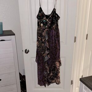 MissMe Elegant Sequin and Paisley Dress